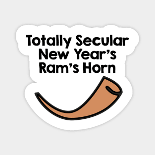 Totally Secular New Year's Ram's Horn Magnet