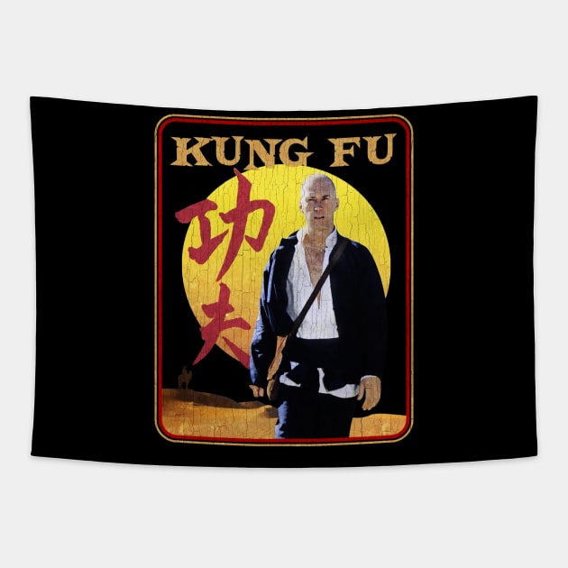 Kung Fu Cowboy Tapestry by SERVASTEAK