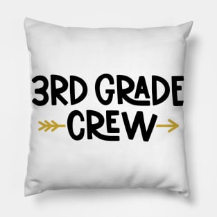 Third Grade Crew Back to School Student Kids Pillow