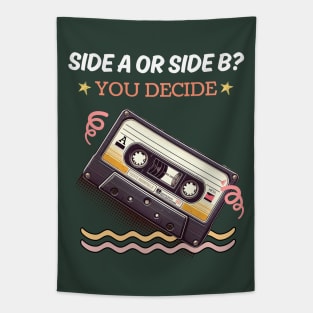 Side A or Side B? You Decide: Vintage Mix Tape Tapestry