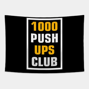 1000 push ups club workout Tapestry