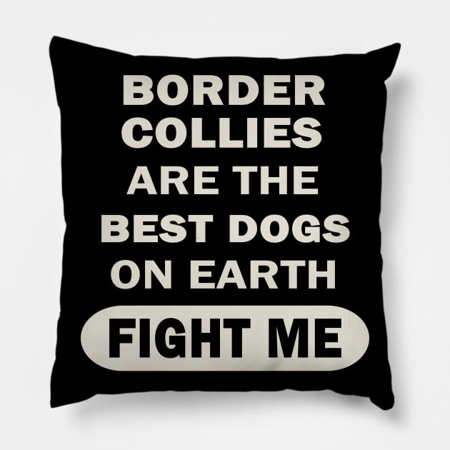 Border Collie Puppy Dog Gift Men Pillow by FindYourFavouriteDesign