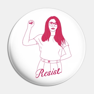 Resist - Powerful Woman 4 Pin