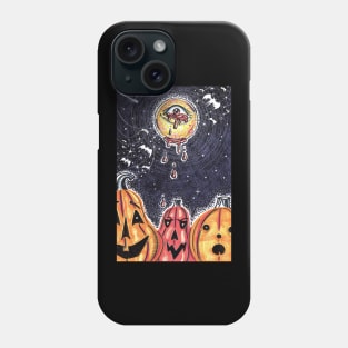 Halloween Crying Eyeball Blood Moon Phone Case