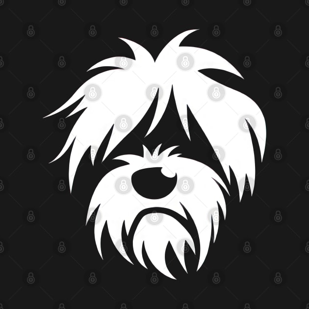 Shaggy Dog Silhouette by TooplesArt