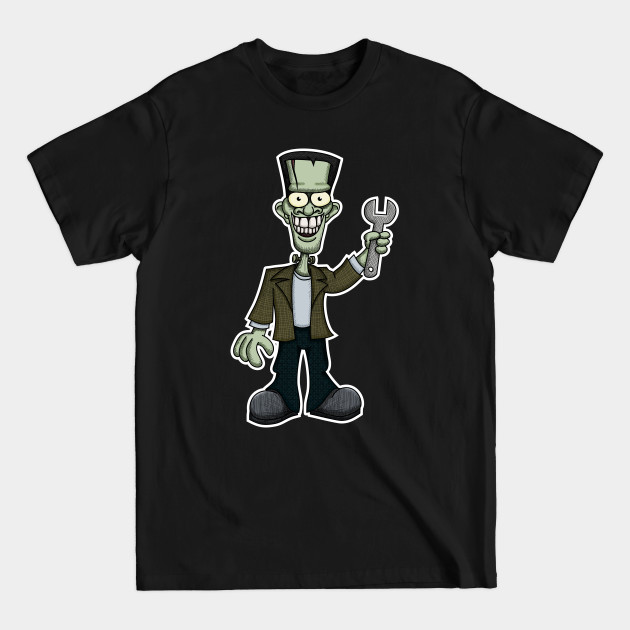 Frankenstein with Wrench - Frankensteins Monster - T-Shirt