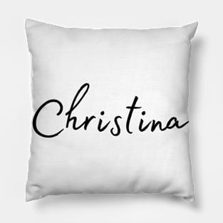 Christina Name Calligraphy Pillow