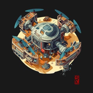 Isometric Space station T-Shirt