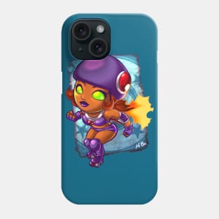 Superhero Roller Derby Starfire Phone Case