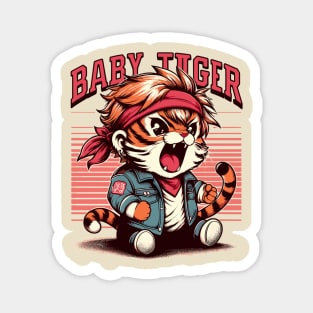 baby tiger Roaring kawai Magnet