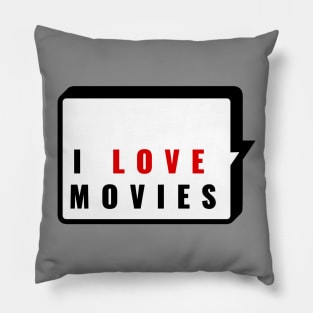 I Love Movies Pillow