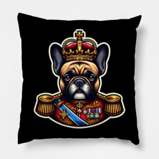 King Queen French bulldog Pillow