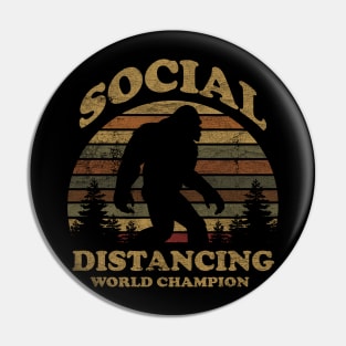 VINTAGE -  BIGFOOT SOCIAL DISTANCING Pin