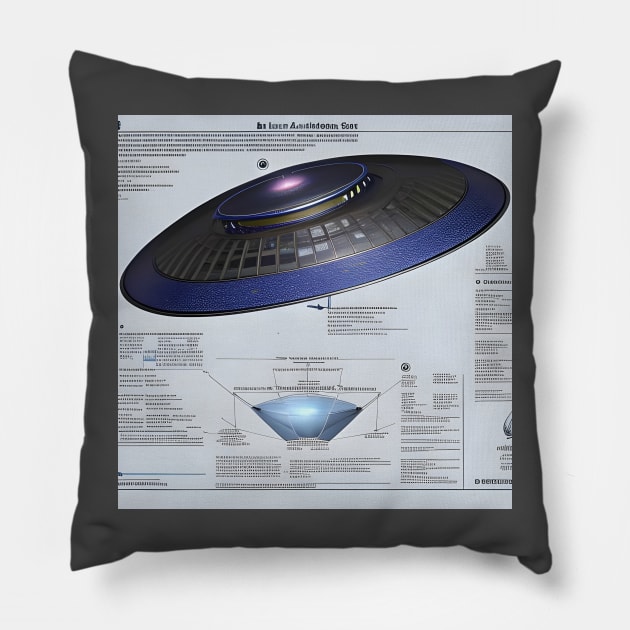 UFO Pillow by AlienMirror