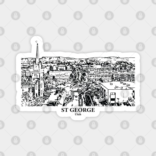 St George - Utah Magnet by Lakeric