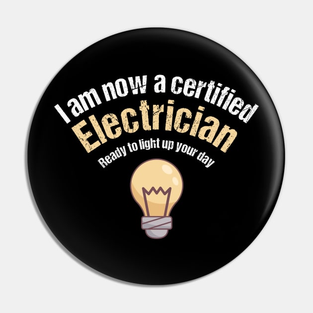 Electrician Apprenticeship Graduation Gift Idea Pin by MGO Design