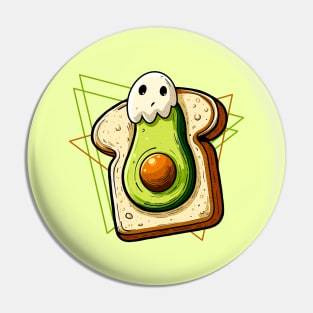 Ghost On Avocado Toast Pin