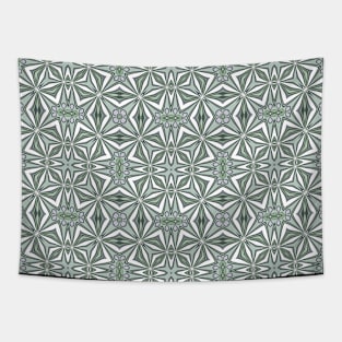 Delicate green and white pattern. Tapestry