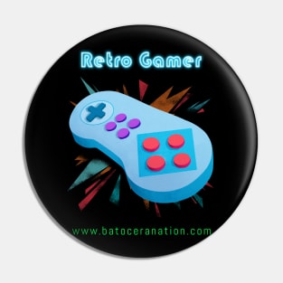 Retro Gamer Logo 10 Pin