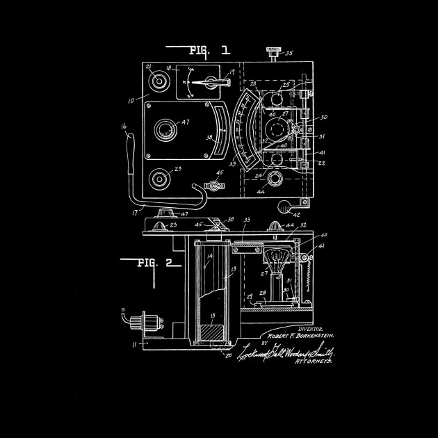 Analyzing Gas Apparatus Vintage Patent Drawing by TheYoungDesigns