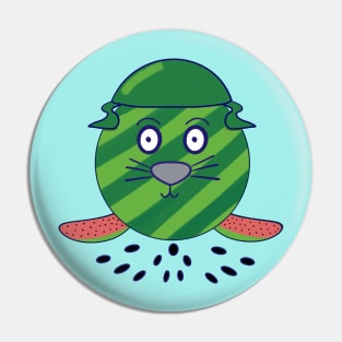 Kawaii Cute Watermelon Baby Seal Pin