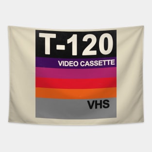 VHS Retro/Vintage Design Tapestry