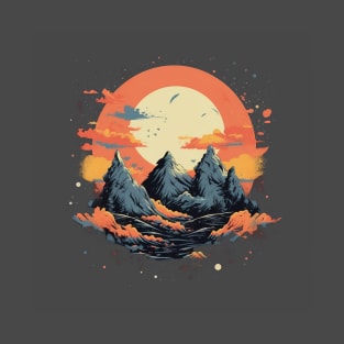 Mountain Sunset Graphic T-Shirt