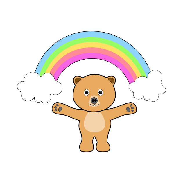 Bear and Rainbow by denip