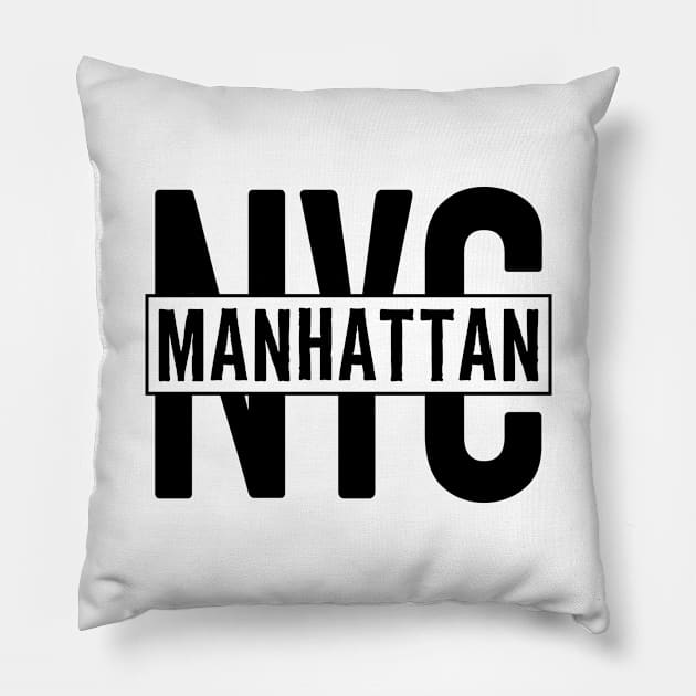 Manhattan Pillow by colorsplash