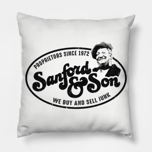 Sanford and Son Worn Logo Lights Pillow