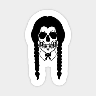 Wednesday Skull Drawing Magnet