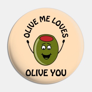 Olive me loves olive you - cute and romantic Valentine's Day pun Pin