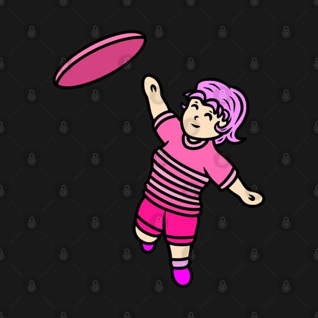 Ultimate Frisbee girl by Andrew Hau