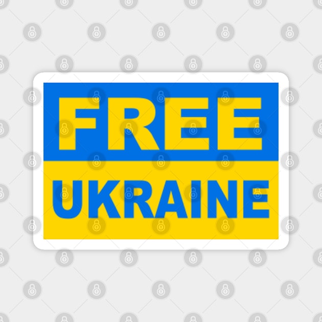 Free Ukraine Magnet by Vladimir Zevenckih