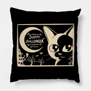 Halloween moon Pillow