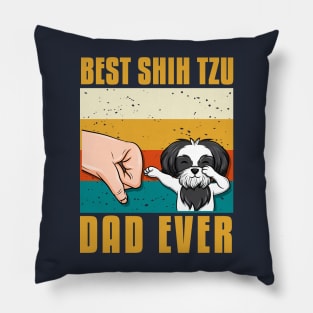 best shih tzu dad ever gift idea present Pillow