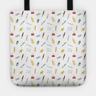 Happy office stationary Tote