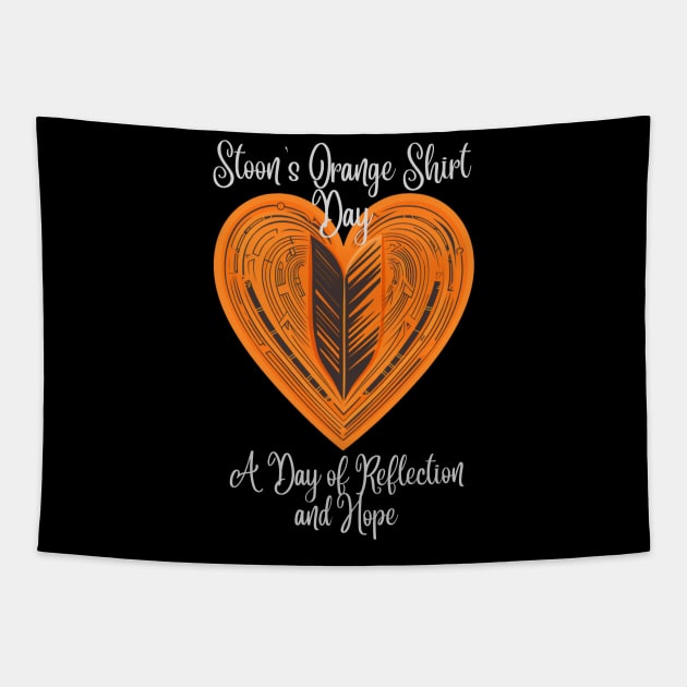 Saskatoon's Orange Shirt Day Tapestry by Stooned in Stoon