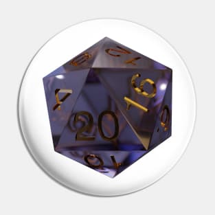 DND D20 Dice Pin