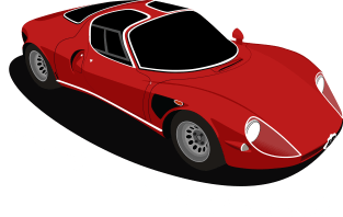 Alfa Romeo 33 Stradale Magnet