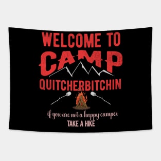 Women Camping Tapestry