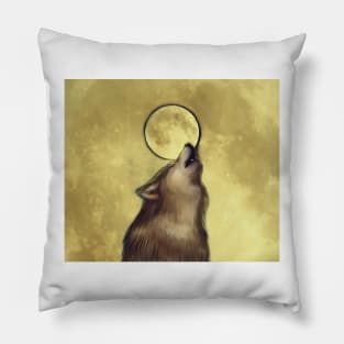 Night wolves Pillow