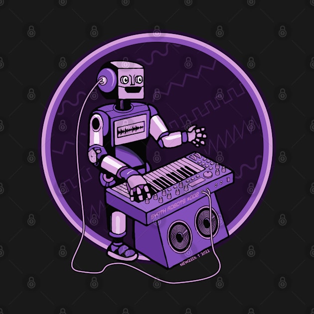 Synth Musician Robot playing Synthesizer by Mewzeek_T