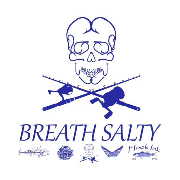 Breath Salty hook Skull by Hook Ink