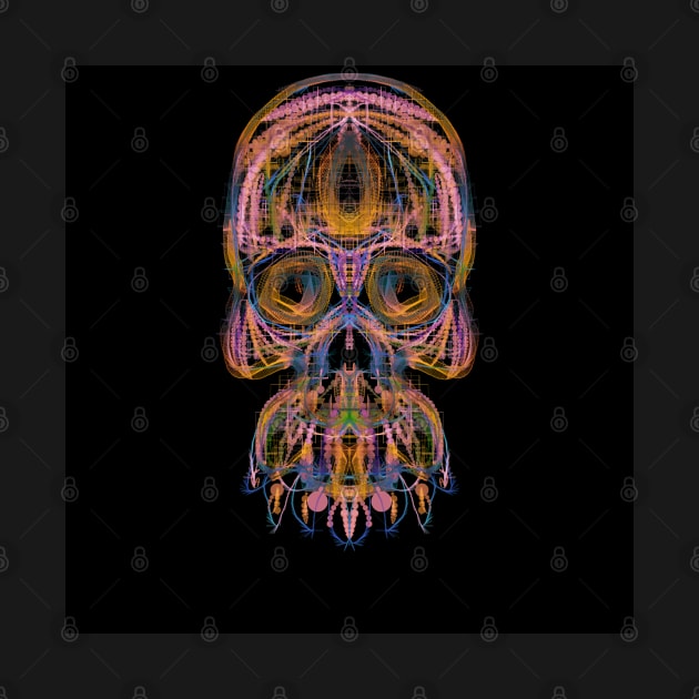 Electroluminated Skull - Peachy by Boogie 72