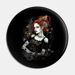 Goth Girl Emilie Autumn Design Pin