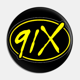 91x San Diego Alternative Radio Throwback Design Pin