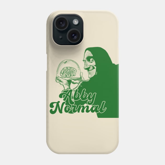 abby normal // green solid style Phone Case by Loreatees