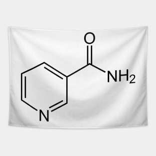 Vitamin B3 Nicotinamide C6H6N2O Molecule Tapestry