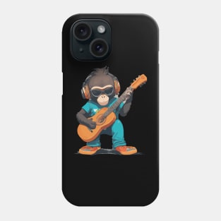 Monkey Plays Guitar Phone Case